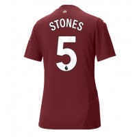 Camisa de Futebol Manchester City John Stones #5 Equipamento Alternativo Mulheres 2024-25 Manga Curta